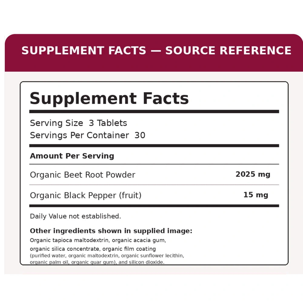 Beet Root Tablets (organic)