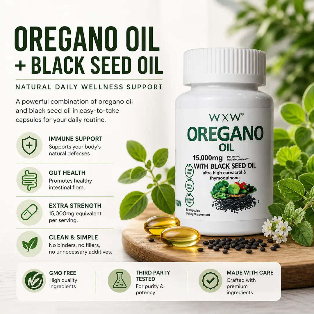 oregano oil and black seed oil