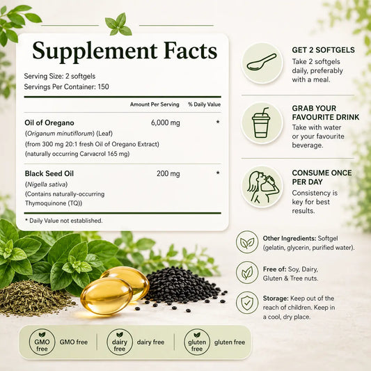 oregano oil supplement facts