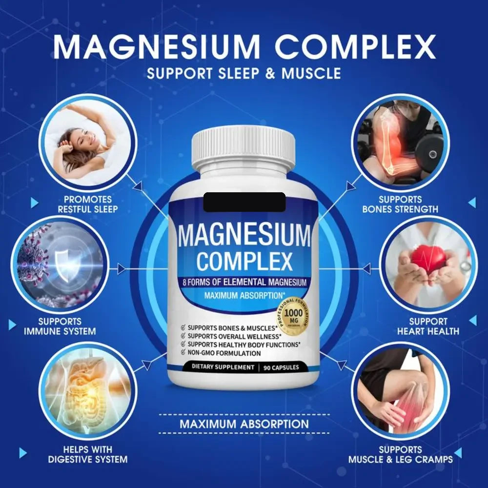 Magnesium Complex sleep and muscle support diagram